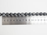 Natural Faceted Larvikite Marble  beads, 6mm/8mm/10mm Natural Black Labradorite beads, Natural Gray Beads, 15.5inch strand, SKU#U252