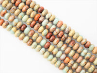 Quality Natural Serpentine Rondelle Smooth Beads, 3x4/4x6/5x