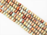 Quality Natural Serpentine Rondelle Smooth Beads, 3x4/4x6/5x