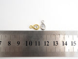 Teardrop Shape Pendant with Big Clear CZ, Cubic Zirconia Pendant Charm,Gold/Silver, Bridal Jewelry Findings, 6x11mm/12x17mm, sku#B87