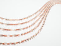 Natural Rose Gold Copper Color Hematite-2x3/2x4/3x6/3x8mm Rondelle Faceted/Smooth Gemstone Beads-15.5 inch FULL strand-SKU#S90