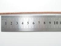Natural Rose Gold Copper Color Hematite-2x3/2x4/3x6/3x8mm Rondelle Faceted/Smooth Gemstone Beads-15.5 inch FULL strand-SKU#S90