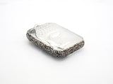 Rare Large Size Clear Crystal Stone Buddha Head Pendant, Pave Crystal Rhinestone Encrusted Buddha, Jewelry Supplies, 38x53x13mm,sku#V23