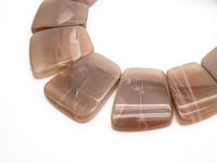 Quality Natural Moonstone Graduated 17-35mm Trapezoid Beads Strand, Natural Moonstone Gemstone Beads, 1 strand,sku#U223