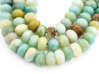 Quality Natural Rondelle Amazonite beads,2x4mm/4x6mm/5x8mm/6x10mm Faceted Rondelle beads, 15.5inch strand, SKU#U230