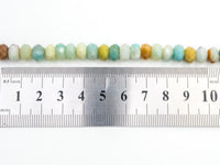 Quality Natural Rondelle Amazonite beads,2x4mm/4x6mm/5x8mm/6x10mm Faceted Rondelle beads, 15.5inch strand, SKU#U230