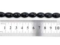 15.5" Full Strand Top Quality Black Onyx Long Barrel Faceted 8x16mm/10x14mm/10x30mm Natural Gemtones, Black Beads,SKU#Q25