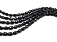 15.5" Full Strand Top Quality Black Onyx Long Barrel Faceted 8x16mm/10x14mm/10x30mm Natural Gemtones, Black Beads,SKU#Q25