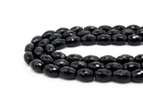 15.5" Full Strand Top Quality Black Onyx Long Barrel Faceted 8x16mm/10x14mm/10x30mm Natural Gemtones, Black Beads,SKU#Q25