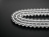 Natural Clear Quartz Round Smooth beads, 6mm/8mm/10mm/12mm Round Quartz beads, 15.5" Full Strand, SKU#V11