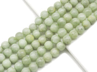 Genuine Quality Green Spodum Round Smooth Beads, 14mm, Sku#U1343