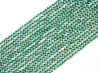 60" EXTRA Long Hand Knotted Tear Green Color Crystal Necklace, Double Wrap Necklace, Green 2x4mm Rondelle Faceted Crystal Beads,SKU#D22