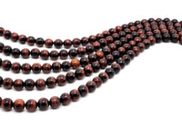 Quality Natural Red Tiger Eye Round  Beads, 6-14mm Round Beads, RedTiger Eye Gemstone Beads, 15inch Full strand, SKU#U236