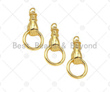 Gold Filled Hand Door Knocker Pendant/Charm,18K Gold Filled Charm, Necklace Bracelet Charm Pendant,15x28mm,Sku#Z1353