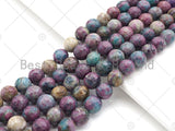 High Quality Genuine Red Corundum Faceted Round Beads, 6mm/8mm/10mm Natural Corundum, 15.5'' Full Strand, SKU#U1070