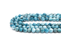 High Quality Natural Blue Apatite Faceted beads, 6mm/8mm/10mm Round Apatite beads,15.5inch full strand, SKU#U237