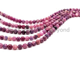 High Quality Natural Ruby beads, 4mm/6mm/8mm/10mm, Faceted Round Ruby Gemstone Beads, 15.5inch strand, SKU#U227