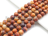 New Color Agate Beads, 10mm Round Brown Yellow Fire Agate, 15.5" Full Strand, sku#U855