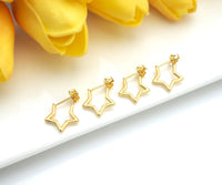 Five Point Star Earrings, LD62