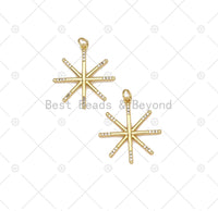 CZ Star Charm, Sku#F1439