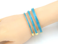 Thick Colorful Enamel Bracelet, Fully Around Enamel Bracelet, stacking bracelet, Stackable Bracelet, 7x66mm,Sku#X268