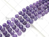 New Cut!!! Natural High Quality Round Latern Cut Amethyst Beads, 10mm Genuine Amethyst Beads, 15.5'' Full Strand, Sku#U1119