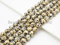 Dalmation Round Smooth Jasper beads, High quality 6mm/8mm/10mm/12mm Round Gemstone beads, Natural Jasper Beads, 15.5inch strand, SKU#U338
