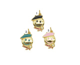 Enamel Smiley Face Charm, Sku#JD27