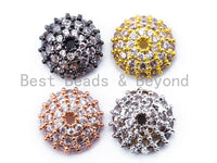 CZ Micro Pave Tassel Cap/Round Beads Cap, 3x8mm, sku#C33