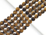 Matt Genuine Yellow Tiger Eye Round Smooth Beads, Sku#UA288