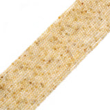 Genuine Rutilated Quartz Round Faceted Beads, 2mm, Sku#U1503