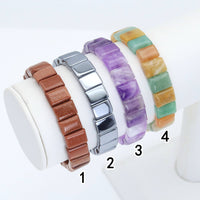8x12mm Rectangle Stretchy Bracelet, Sku#U1991