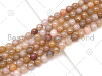 Mystic Natural Rutilated Jade Round Faceted Beads, 6mm/8mm/10mm/12mm Genuine Beads,15.5'' Full Strand, Sku#UA227