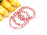 Mystic Pink Quartz Stretchy Bracelet, EF70