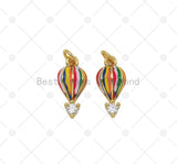 Enamel Hot Air Balloon Charm, Sku#Y595