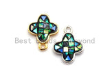 Abalone Clover Flower Pendant, Z334