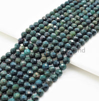 High Quality Natural Faceted Round Blood Stone beads, 3mm/4mm/5mm Natural Gemstone beads,Green Natural BloodStone, 15.5inch strand, SKU#U364