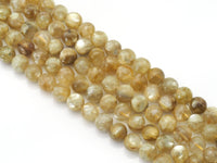 Genuine High Quality Yellow Lepidolite Round Smooth Beads, 8mm/10mm/12mm, Sku#U1448