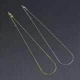 0.8mm/1mm Thin Gold Finished Box Chain Necklace, sku#JD07