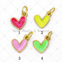 Enamel Tiny Heart Charm, sku#LD182