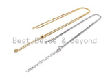 16" gold/Silver Color Chain Necklace Connector Chain,sku#P51