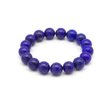 Genuine Quality Lapis Stretchy Bracelet, 8mm/10mm/12mm Round Smooth, Sku#EF362