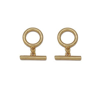 18K Gold Toggle Bar Clasp, Sku#ZX103