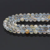 Genuine Yellow Topaz Round Smooth Beads, 6mm/8mm, Sku#U1641