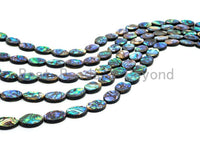 Natural Abalone Shell Oval beads,8x10mm/8x12mm/10x14mm/12x16mm/13x18mm/15x20mm,Flat Oval Abalone Shell Loose Beads, 16inch strand,SKU#R1