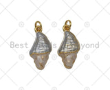 Enamel Conch Charm, Sku#Y590