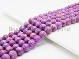 Smooth Round Africa Turquoise beads, 6mm/8mm/10mm/12mm Purple Gemstone beads, Africa Turquoise beads, 15.5inch strand, SKU#U266