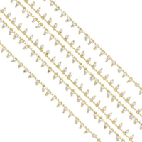 Dainty Pearl Chain by feet/Yard, sku#HX18