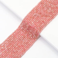 Genuine Rhodochrosite Faceted Cube Beads, 2.5mm, Sku#U1530
