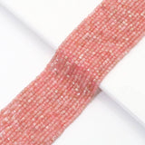 Genuine Rhodochrosite Faceted Cube Beads, 2.5mm, Sku#U1530